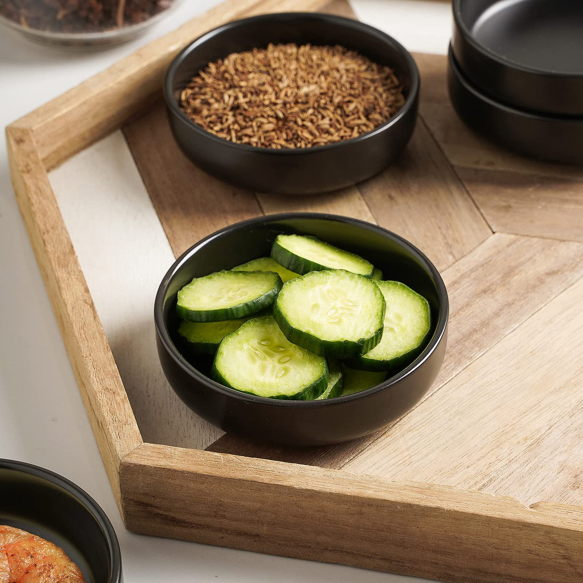 Selamica gift-ready condiment bowls with clean simple appearance for any table.