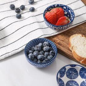 Selamica 3-inch bowls feature durable glaze, easy to clean after meals.