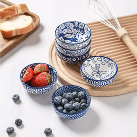 Selamica dipping bowls served with sushi, great for small portions.
