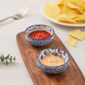 Selamica ceramic sauce bowls ideal for soy sauce or condiments.