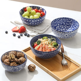Selamica smooth glaze resists scratches and stacks compactly for storage.