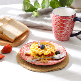 Selamica stackable dessert plates save space while keeping colors vibrant