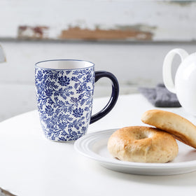 Selamica stackable mugs in a row for space-saving storage.