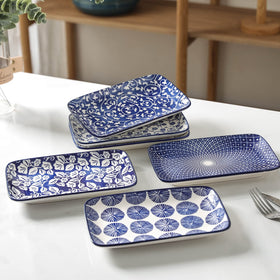 Selamica table setting in vintage blue brightens meals and conversations