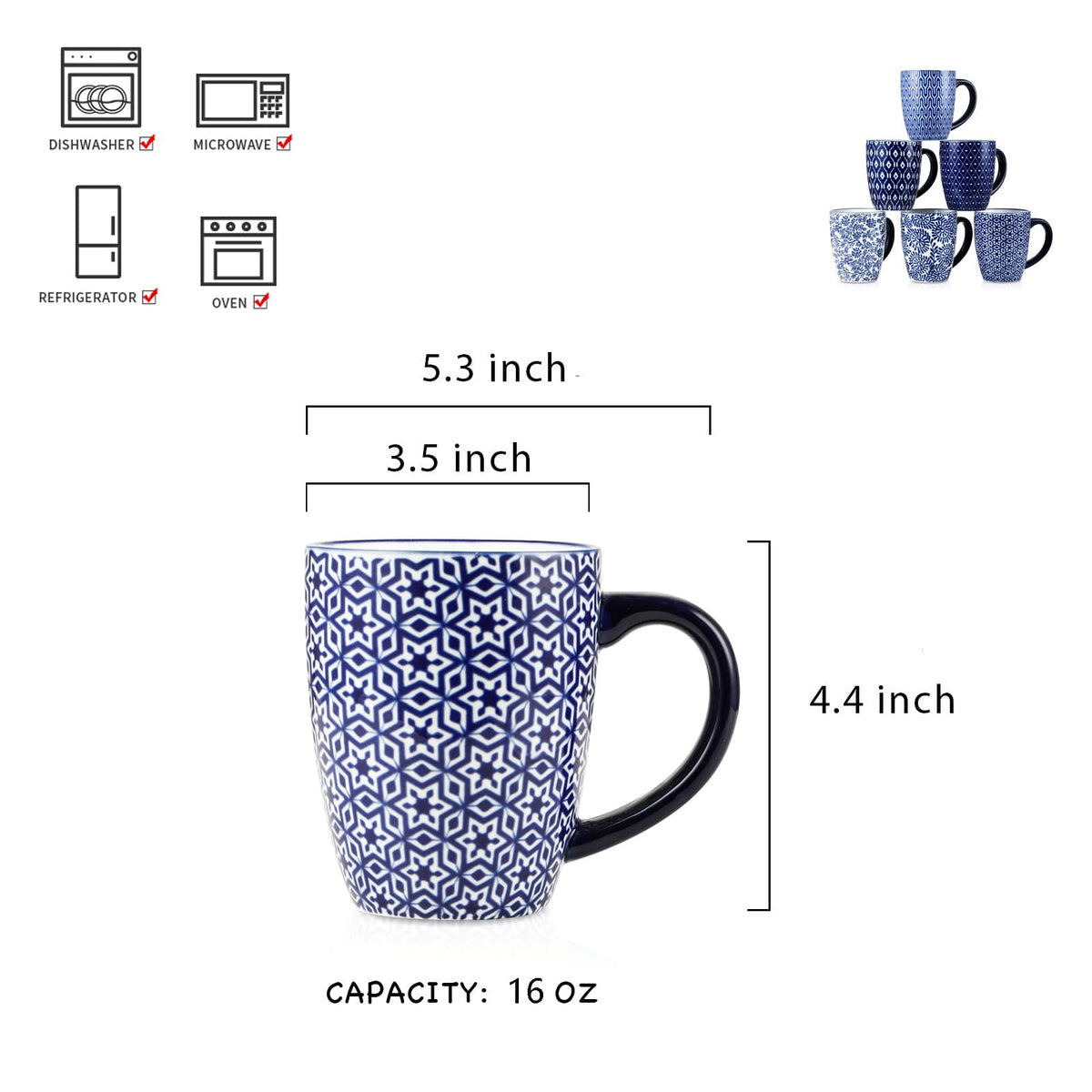 Selamica vintage blue pattern close-up showing classic porcelain look.