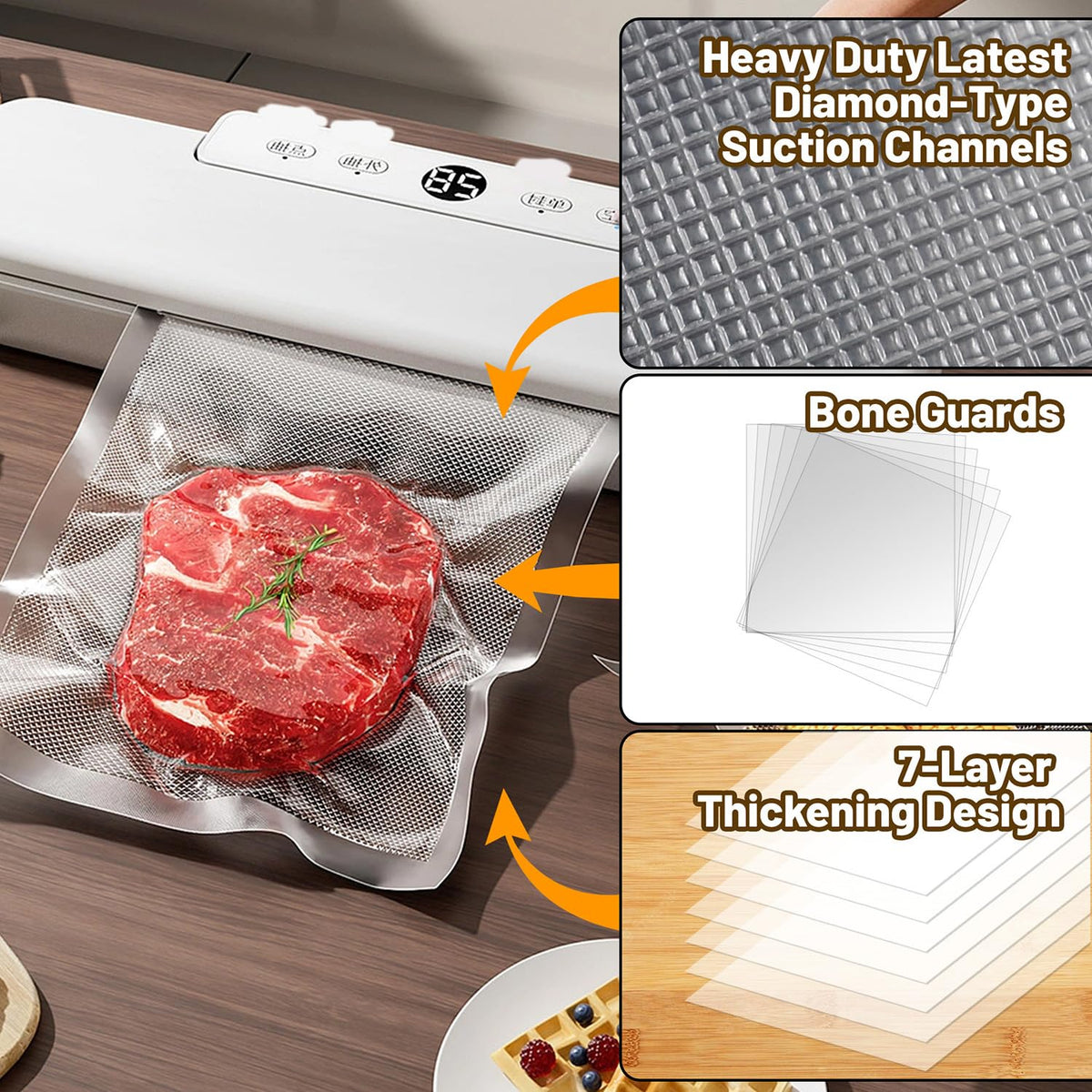 Selefrecos seven-layer material ensures strong suction and durable storage