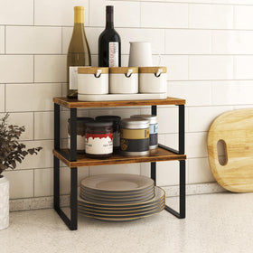 Selefrecos wooden shelves offer a warm natural aesthetic in any room.