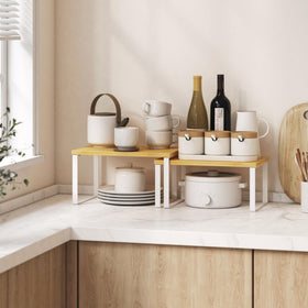 Selefrecos small kitchen shelf fits tight spaces for spice organization.
