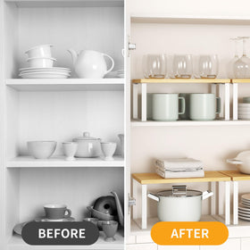 Selefrecos spice rack nesting keeps clutter under control on countertops.