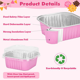 Selizo clear lids keep baked treats fresh after baking.