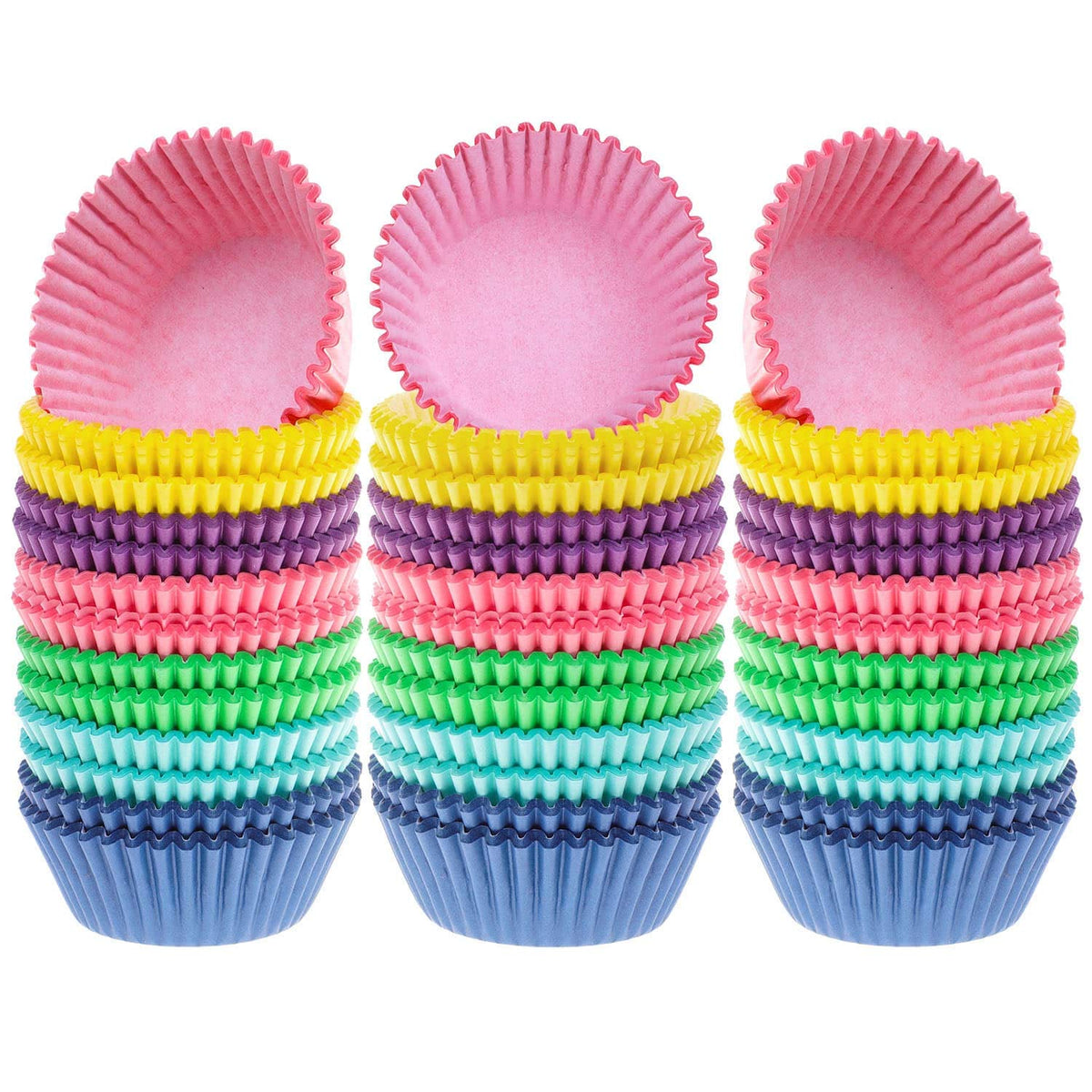 Selizo cupcake liners pink for festive cupcakes and muffins