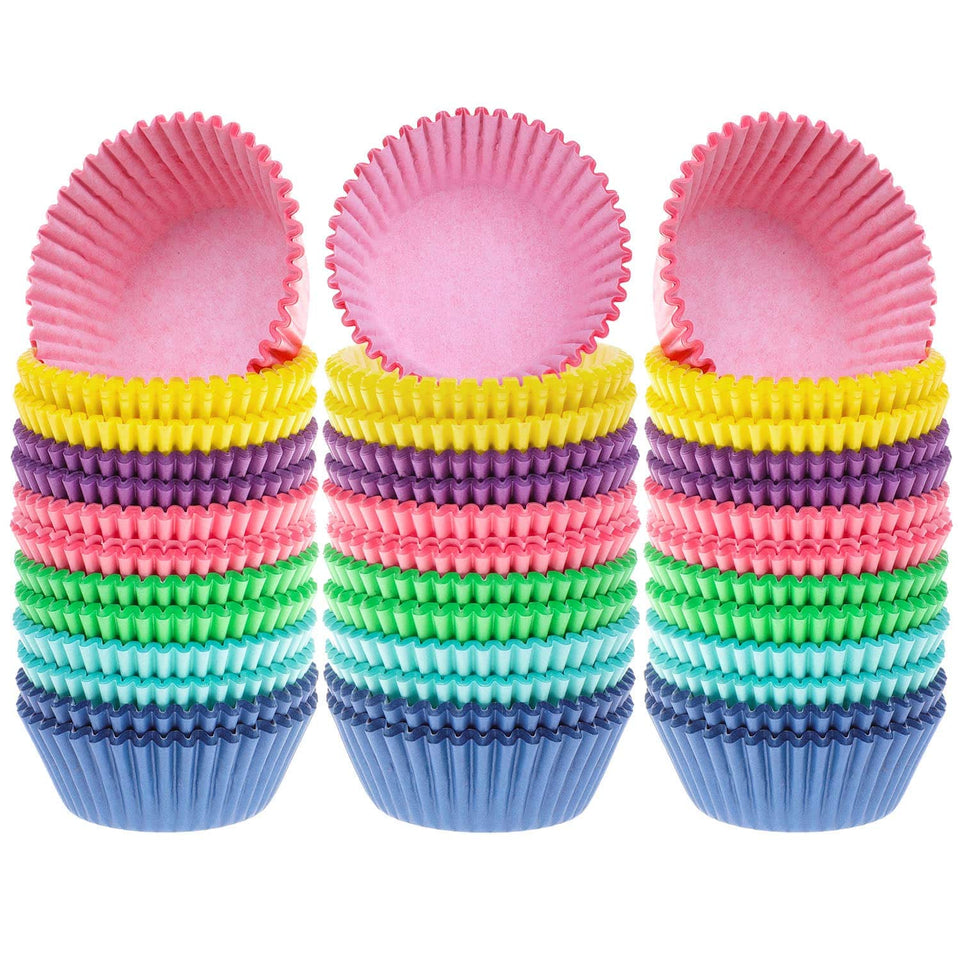 Selizo cupcake liners pink for festive cupcakes and muffins
