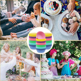Selizo cupcake liners purple enhance elegant presentations and mess-free baking
