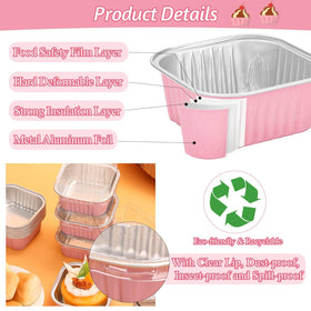 Selizo clear lids keep mini cakes fresh during transport and display.