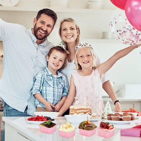 Selizo handy small baking cups simplify serving at gatherings.