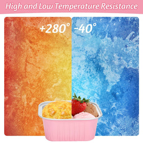 Selizo 5oz capacity mini pans are perfect for single servings at parties.