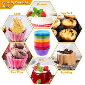 Selizo party-favor silicone liners for snacks and treats.