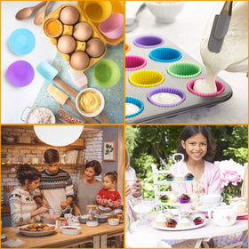 Selizo reusable baking cups provide eco-friendly kitchen convenience.