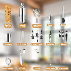 Semderm 18/8 stainless steel shaker tin with durable, leak-proof performance