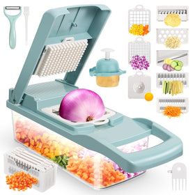 Senbowe onion chopper with 8-blade system for quick, uniform prep.