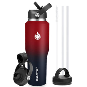 SENDESTAR 40oz bottle with wide mouth for easy access on hikes