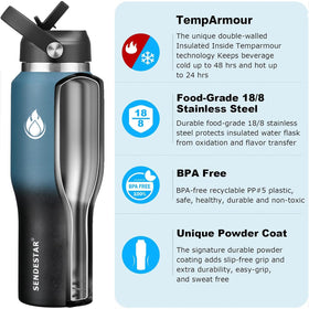 Sendestar insulated bottle demonstrates vacuum insulation for cold drinks
