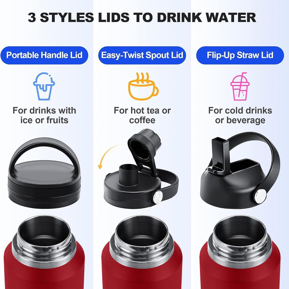 SENDESTAR slim design fits most car cup holders during commutes