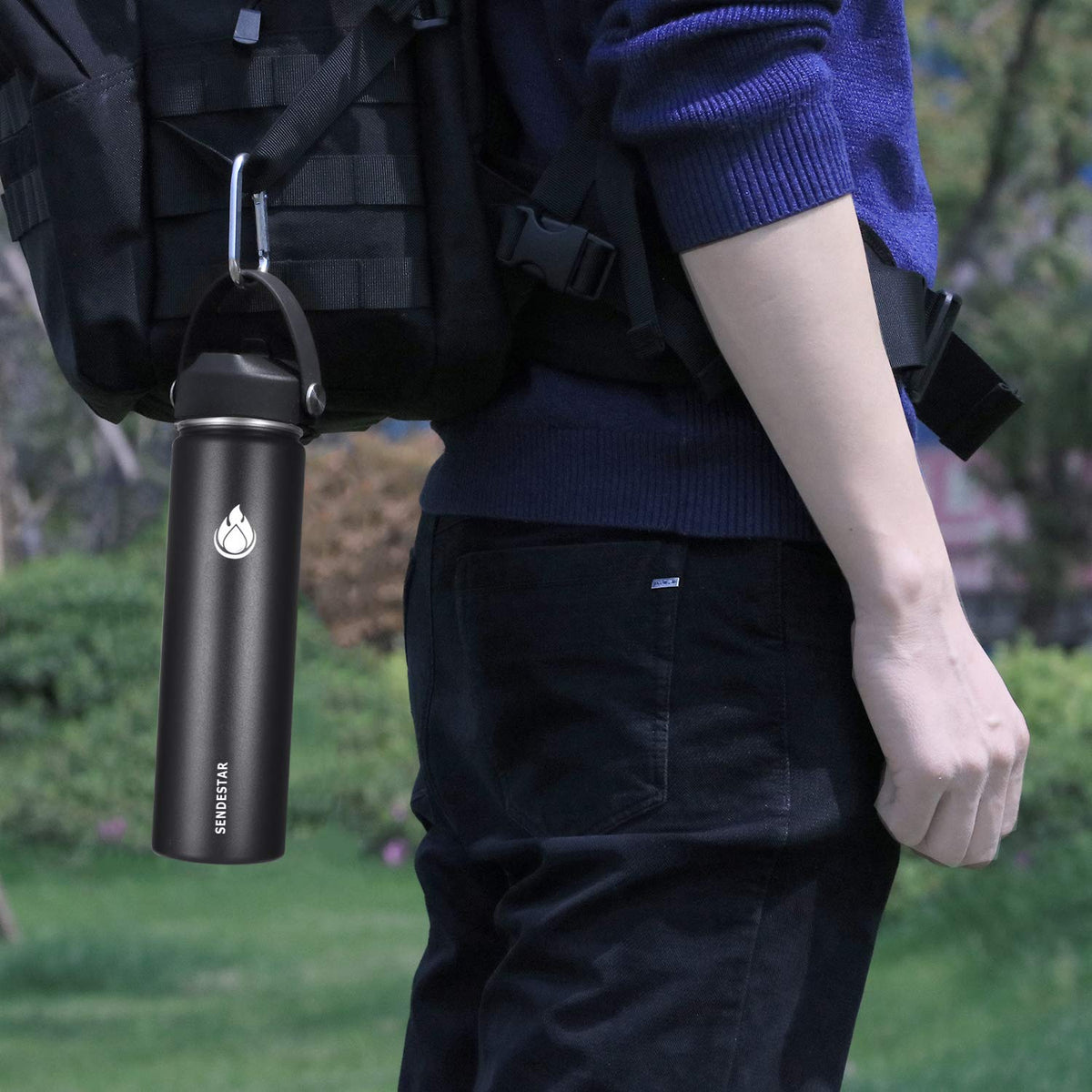 Powder-coated matte finish provides durable grip and stylish look