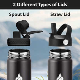 SENDESTAR bottle with straw lid offers leak-proof sipping on the go