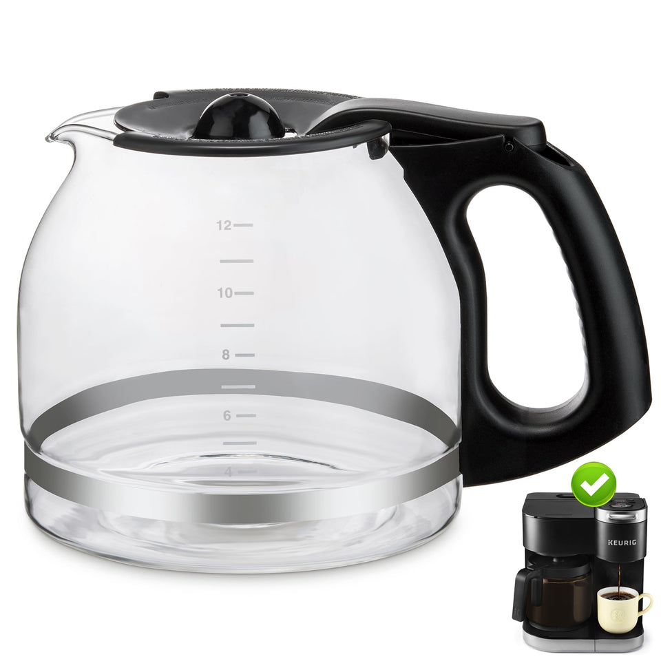Sendextra 12-Cup Glass Carafe pours smoothly for KEURIG K-DUO users