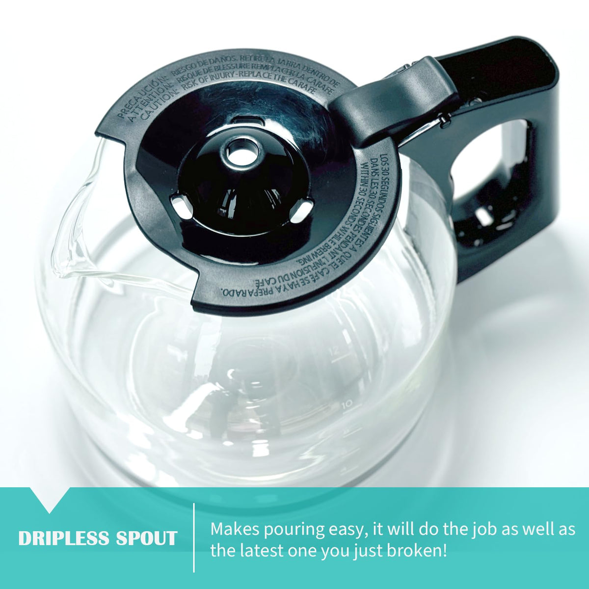 Sendextra 12-cup carafe compatible with CM0915BKD model.