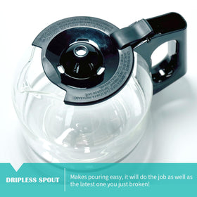 Sendextra 12-cup carafe compatible with CM0915BKD model.