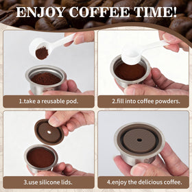 Sendoger Heart Design barcode-optimized 230ml pod for consistent mug-size extraction