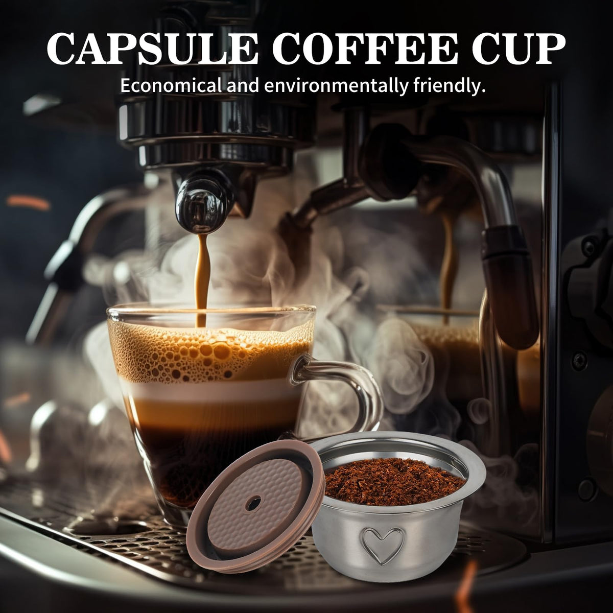 Sendoger Heart Design eco-friendly budget saver reduces waste while enjoying coffee