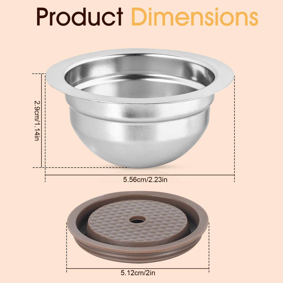 Sendoger silicone lid seal prevents leaks and preserves crema