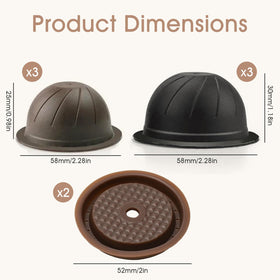 Sendoger black 230ml cups for full-mug brewing; versatile daily option.