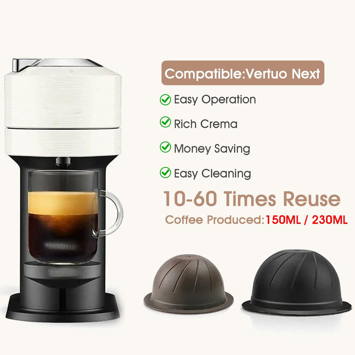 Sendoger ENV135/ENV150 compatibility for versatile brewing.