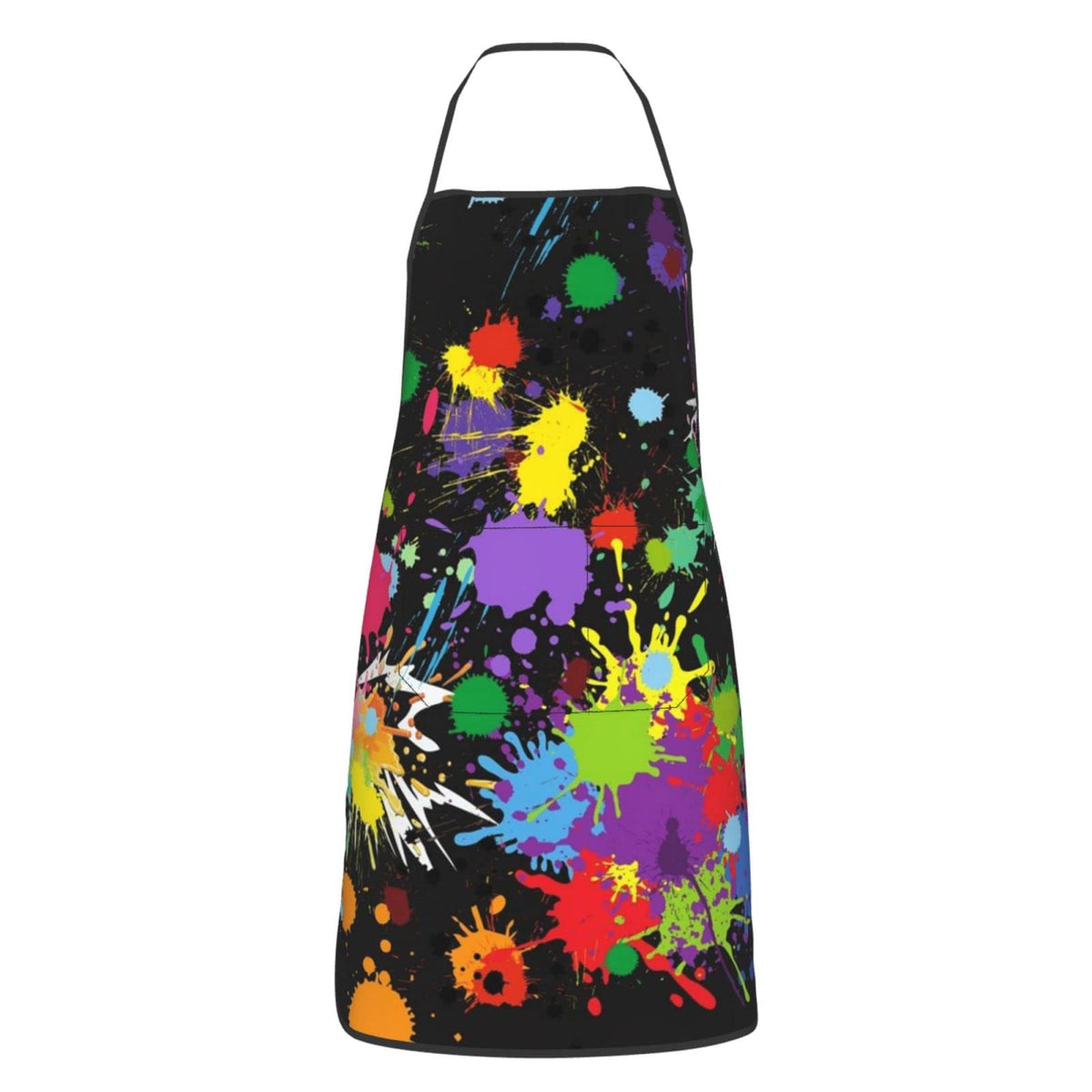 Senheol colorful painting apron front view protects clothes during messy art projects