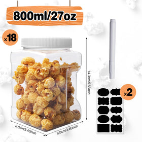 SENONAPO wide-mouth 27oz container showing easy access for ingredients.