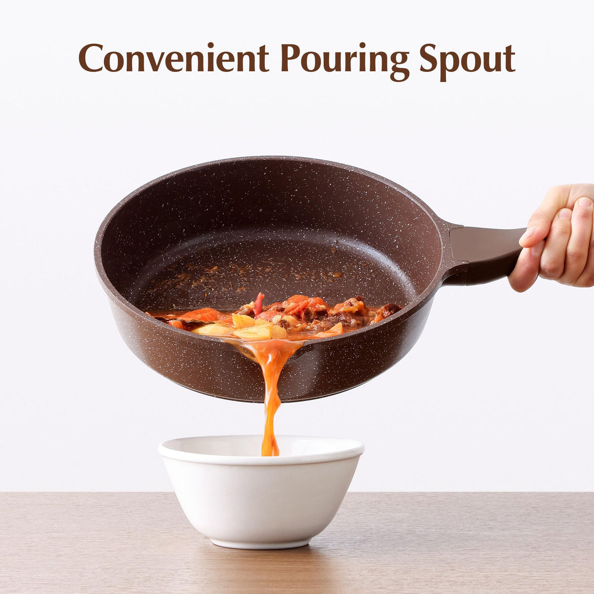 SENSARTE 10 inch skillet with 3-5 quart capacity for varied cooking