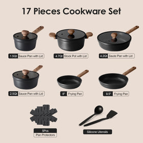 SENSARTE 11-inch / 4.2qt sauté pan with lid ready for busy weeknights.