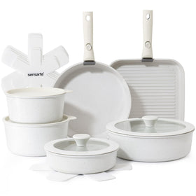 SENSARTE 17-piece set with removable handle for easy RV storage.