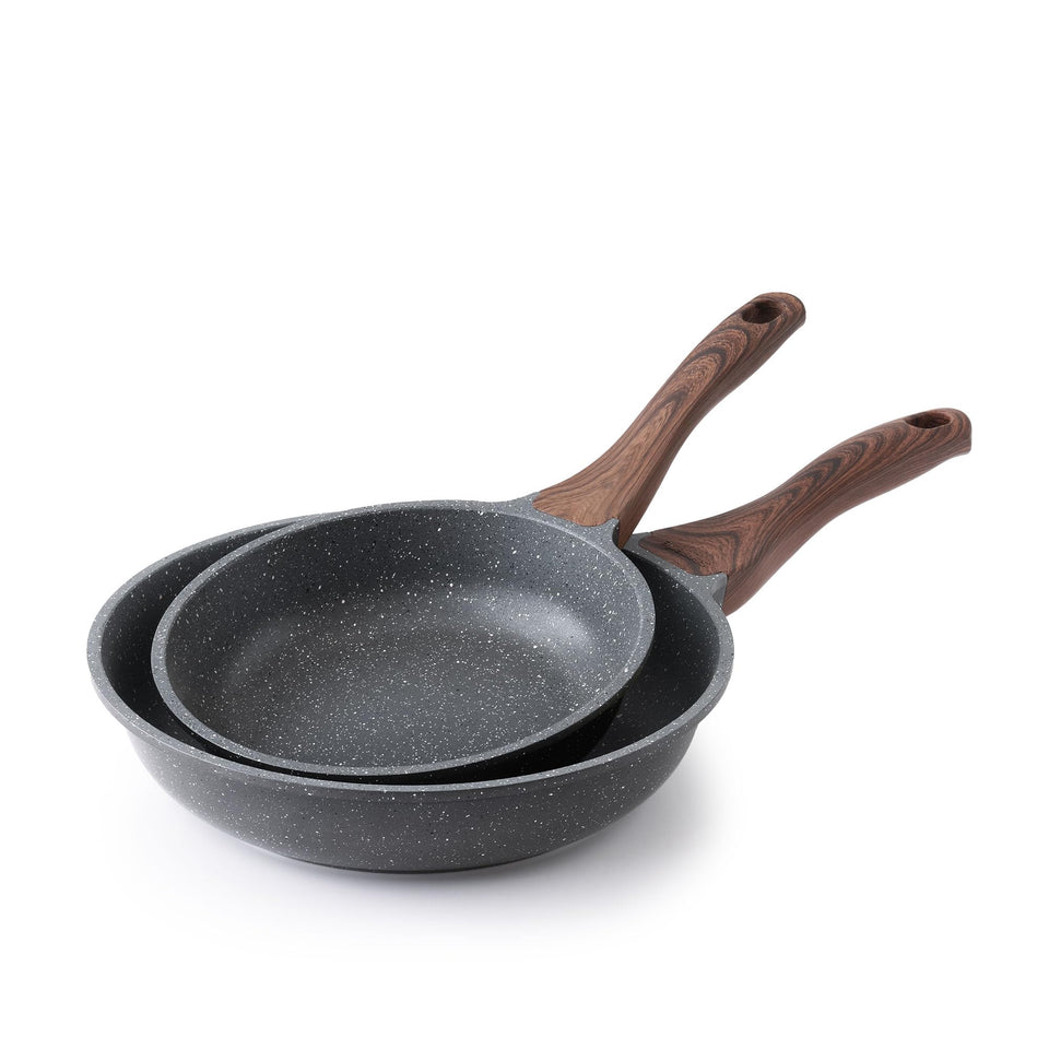 SENSARTE 8-inch nonstick frying pan with granite coating for easy browning and release