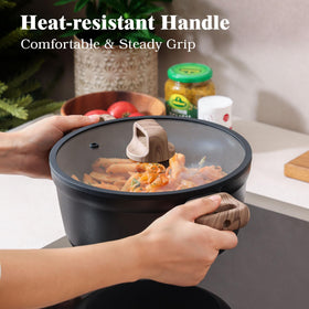 SENSARTE 8-inch and 11-inch frying pans displayed together for daily meals.