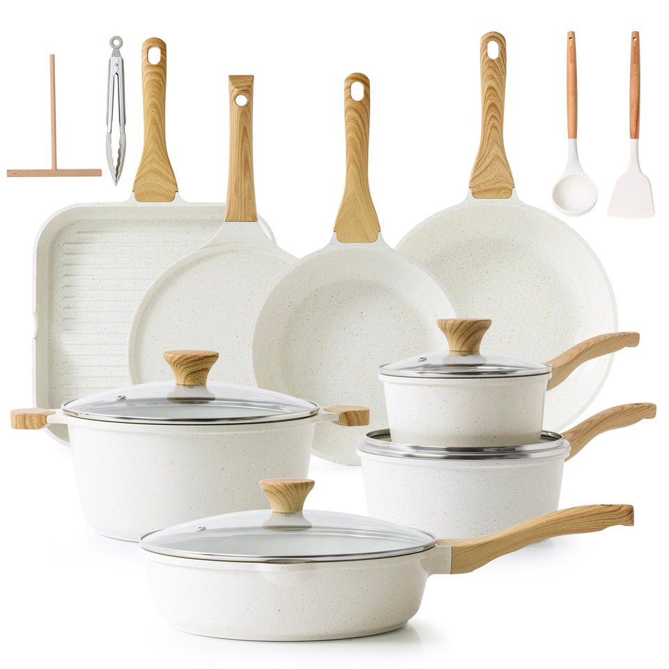 Sensarte 9.5-inch frying pan with ceramic nonstick for easy cooking with less oil