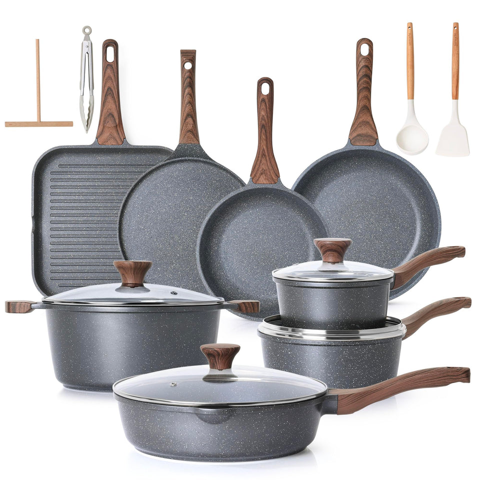 SENSARTE 9.5-inch nonstick frying pan with stay-cool handle for easy cooking