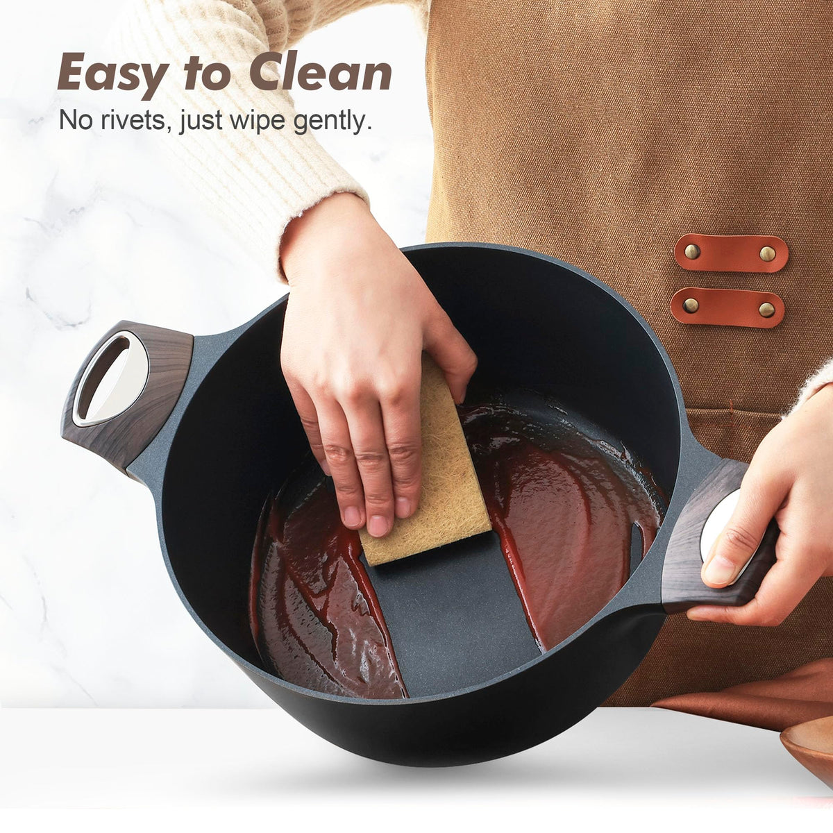 Sensarte 9-5 inch nonstick frying pan with even heat distribution