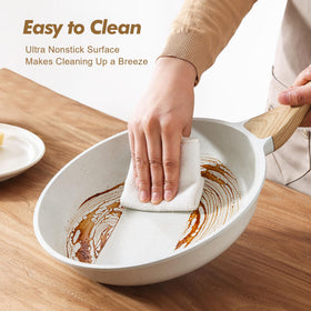 SENSARTE ceramic coating closeup highlights non-toxic surface for healthier cooking
