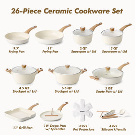 SENSARTE 11-inch frying pan showing even heat and smooth release.