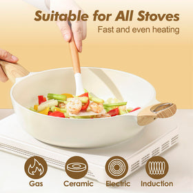 SENSARTE 6.5-quart stockpot with lid for family meals.